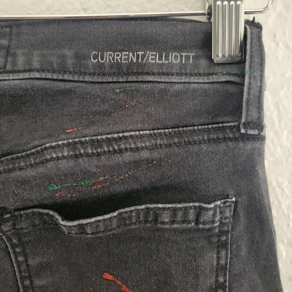 Current/Elliot The Stiletto Neone Splatter Jean Size 25 - Picture 4 of 9